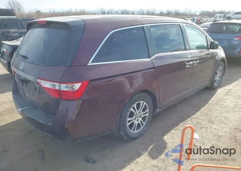2012 Honda Odyssey Ex из США, поврежденный, VIN 5FNRL5H42CB083620